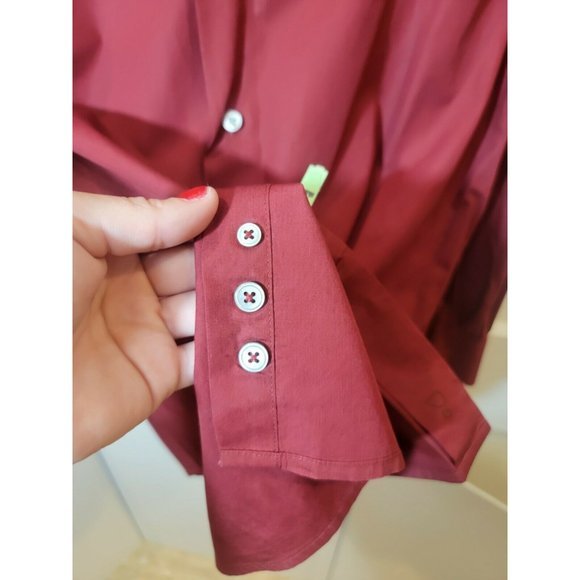 Men EXPRESS XL Dress Shirt L/S 100%‎ Cotton Paisley - Picture 5 of 5